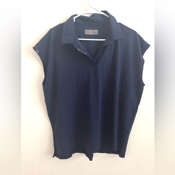 Figs Tops - Figs Women’s Polo T-Shirt Sz XL Navy Classic Tailored Scrub Nurse #W22WW1009